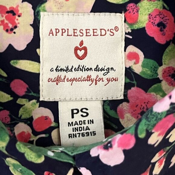 Appleseed’s Women’s Floral Print Button Up Shirt, Size PS - Picture 6 of 9